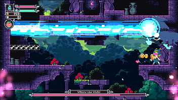 Flip witch pixel hentai game ep 12 ghost boss with crushing giant boobs