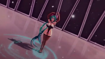 Miku dances with her new clothes