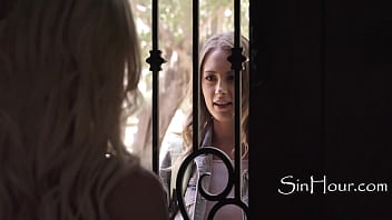 Desperate teen has to have lesbian sex for food & shelter