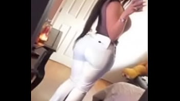 Big butts girls in tight white pants collection