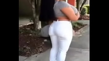 Big butts girls in tight white pants collection