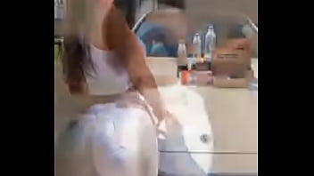 Big butts girls in tight white pants collection