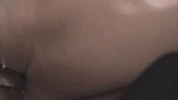 Guy fucks his wife with his balls then creampies her