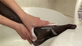 Nylons in the shower