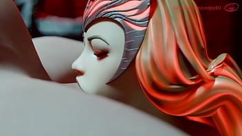 Scarlett witch has fun