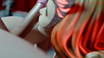 Scarlett witch has fun