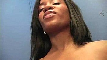 Black chick blows & fucks cock on a naughty gloryhole 27