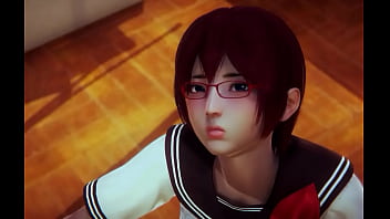 【hentai 3d】japanese glasses girl