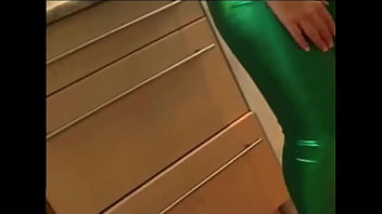 Cute girls in tight spandex and pvc