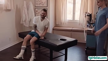 Ts Masseuse Lets Her Guy Client Sit On The Massage Table While Shes Massaging His Legsafter That She Lets Him Get Naked And She Then Lets Him Suck Her Shecockin Return She Licks His Ass First Before She Fucks It So Deep And Hard thumbnail