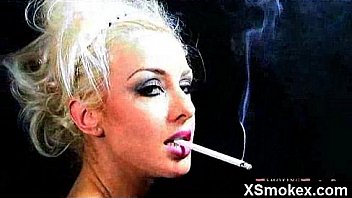 Gorgeous smoking mature fucked