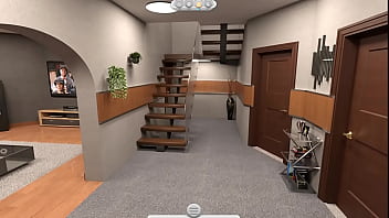 4 hombre de la casa ve la tv con su familia juntos videojuego porno happy summer traducido