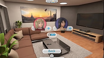 4 hombre de la casa ve la tv con su familia juntos videojuego porno happy summer traducido