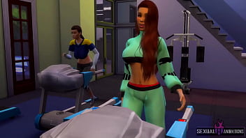 Trainer fucks with her athlete