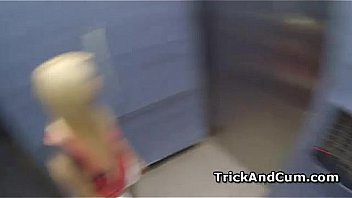 Valeri sucks dick and takes it up her wet slit