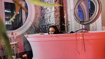 Monika fox takes bath with bubble bath and plays with dildo free