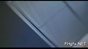 Elegant blonde sweetheart vanessa flirts with a hunk