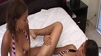 Lesbian anal fucking from black babe