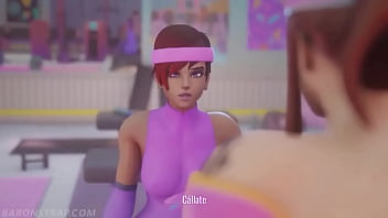 La cachonda brigitte ayuda a entrenar a sombra en el gym con una condición baronstrap subs latino