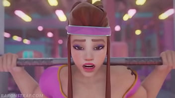 La cachonda brigitte ayuda a entrenar a sombra en el gym con una condición baronstrap subs latino