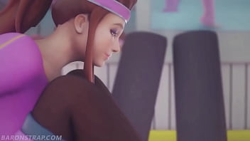 La cachonda brigitte ayuda a entrenar a sombra en el gym con una condición baronstrap subs latino