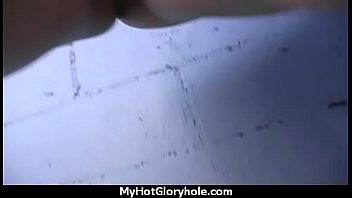 Black babe suck in a gloryhole 17