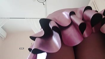 Chantal channel farts on her pink skirt