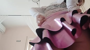 Chantal channel farts on her pink skirt