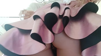 Chantal channel farts on her pink skirt