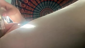 Teen uses toys to masturbate