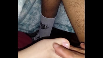 Toes feet footfetish cum