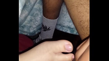 Toes feet footfetish cum