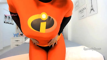 Sexy elastigirl cosplay curvy girl from brazil giving the hottest joi jerk off instructions to you making you reach the best orgasm