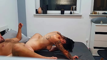 Angry girl just ride a bit man by amazon position they didnt end it