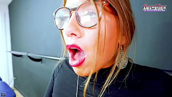 Athletic brunette raelyn msturbates and sucks a cock to get her pounded