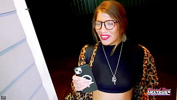 Athletic brunette raelyn msturbates and sucks a cock to get her pounded