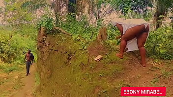 Our lady the queen of forest fuck with a stranger and she enjoying what she missed for a long time