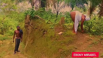 Our lady the queen of forest fuck with a stranger and she enjoying what she missed for a long time