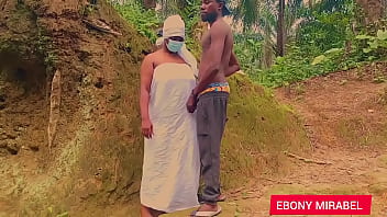 Our lady the queen of forest fuck with a stranger and she enjoying what she missed for a long time