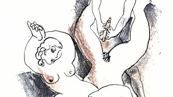 Retro erotic drawings