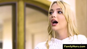 Stepdad fucking after she gives him dick massage