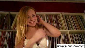 Sex tape with amateur girl masturbating tender with stuffs movie 07