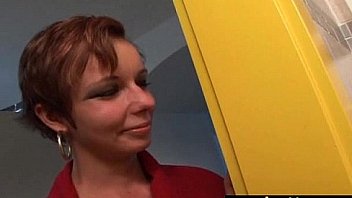 Horny milf loves to swallow cum 1