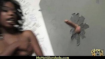 Incredible ebony teen blowjob gloryhole audition 28