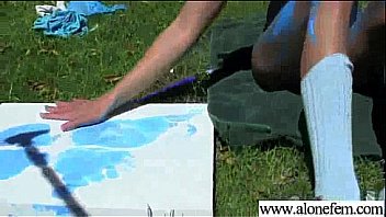 Amateur horny girl try get orgasm with all kind of stuffs clip 22