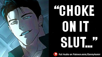 Boss makes you beg for more in his office