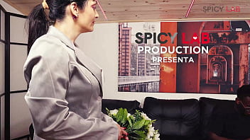 Perverce italian milf seduces her young black toyboy