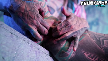 Tattoo double penetration with toys anal masturbation & atm – goth Tattoo double penetration with toys anal masturbation & atm – goth