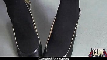Interracial black slut hardcore group facial 3
