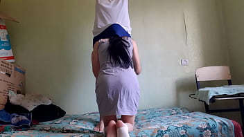 When my boyfriend was at work i licked his stepmother's pussy